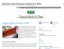 Tablet Screenshot of financialducksinarow.com